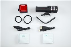 Izone ARC 650 Front / Fuse 50 Rear Rechargeable Lightset