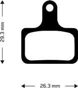 Image of Aztec Organic Disc Brake Pads for Shimano Flat Mount - GRX/Ultegra/Dura Ace