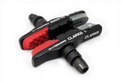 Image of Clarks Elite MTB/Hybrid V-Brake Pads w/ Aluminium Holder & Triple Compound Insert Pads