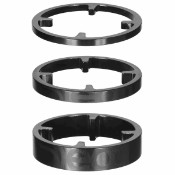 Image of Deda HSS 46 Alloy Spacers 3pk 1 x 3 / 5 / 10mm