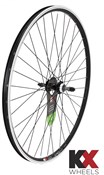 Image of KX Wheels Hybrid Doublewall Solid Screw On Rim Brake Rear 700c Wheel