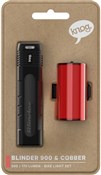 Image of Knog Blinder Pro 900 & Cobber Med 170 USB Rechargeable Bike Light Set