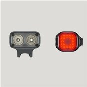 Image of Knog Blinder Road 400 & Blinder Mini Square Rear USB Rechargeable Light Set