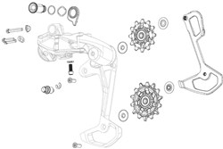 Image of SRAM Rear Derailleur Pulley Kit Apex1/NX 11-Speed