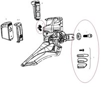 Image of SRAM Red eTAP Front Derailleur Spare Parts Kit